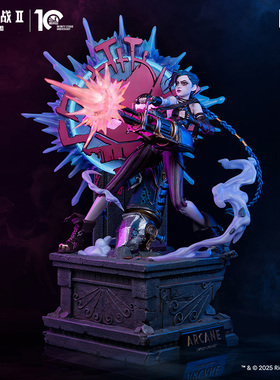 预定英雄联盟开天工作室联名款 双城之战金克丝1/4雕塑大型摆件