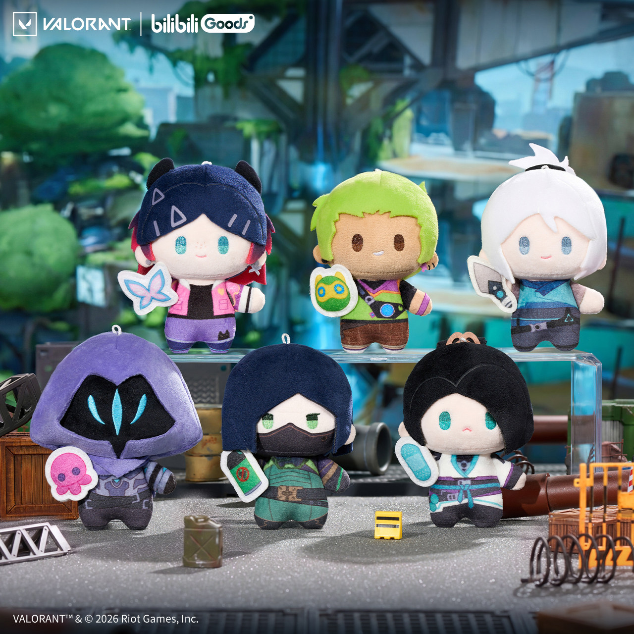 无畏契约×Bilibili Goods 联名款 瓦罗兰特MiniQ毛绒挂件盲盒