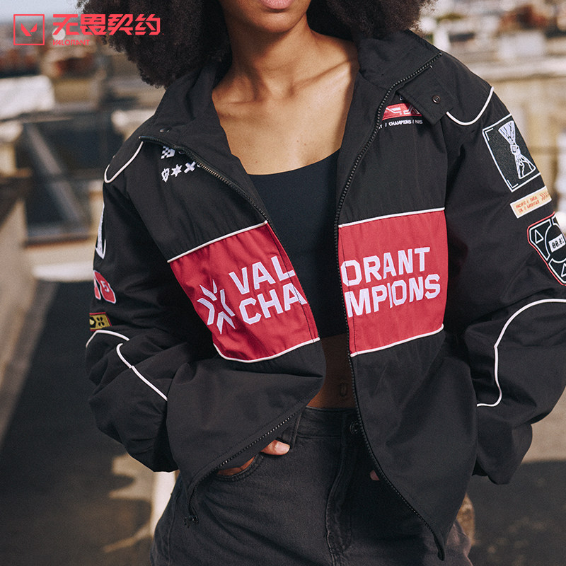 无畏契约2025巴黎全球冠军赛 纪念夹克外套赛事周边男女同款,模玩/动漫/周边/娃圈三坑/桌游,游戏/电竞实物周边,淘宝优惠券,粉丝福利购,淘宝优惠卷