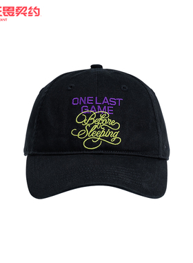 无畏契约上海大师赛 X Monday Sleeping Club联名黑色棒球帽