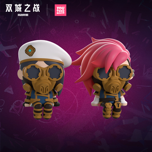 英雄联盟LOL Youtooz联名款执法官凯特琳和蔚手办游戏周边摆件