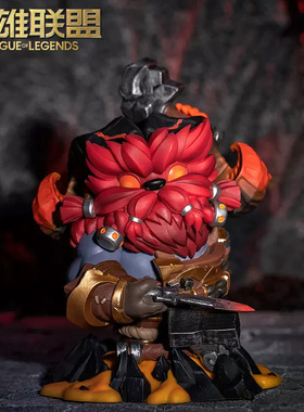 英雄联盟LOL 山隐之焰奥恩手办新款Q版手办模型摆件