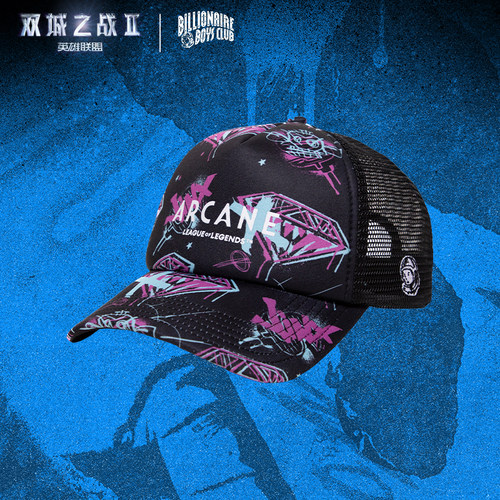 英雄联盟Billionaire Boys ClubX双城之战联名款金克丝卡车司机帽