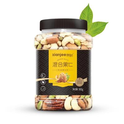 鲜记混合坚果仁900g/罐装