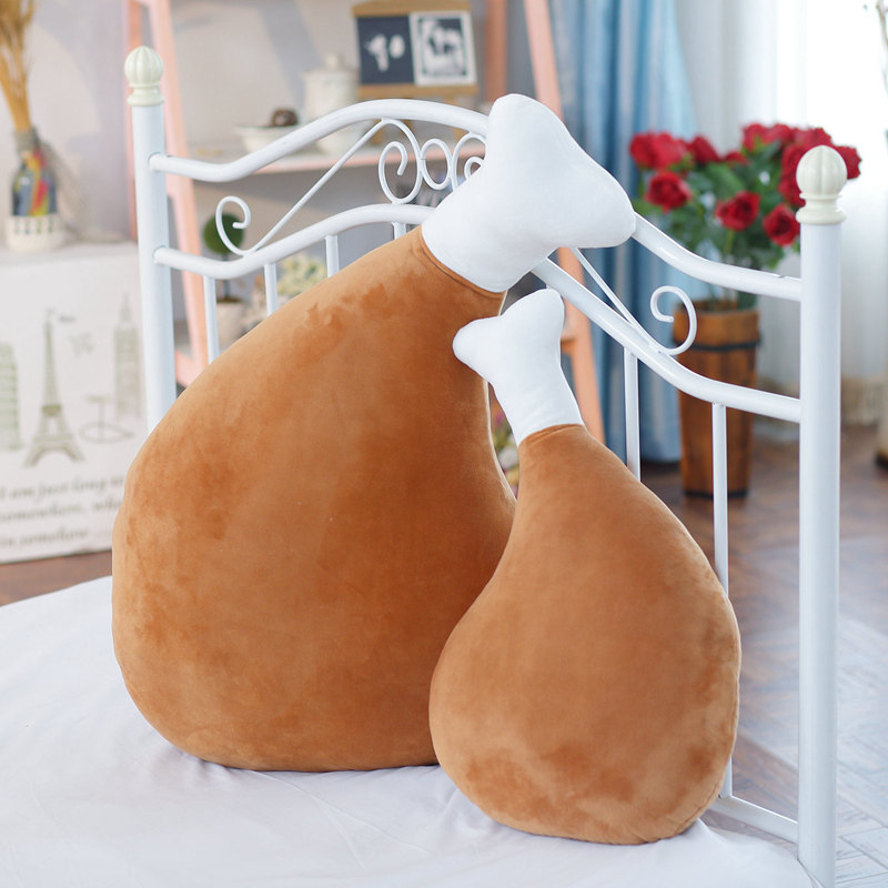 搞怪可爱仿真大鸡腿抱枕恶搞毛绒玩具网红靠垫个性礼物含芯
