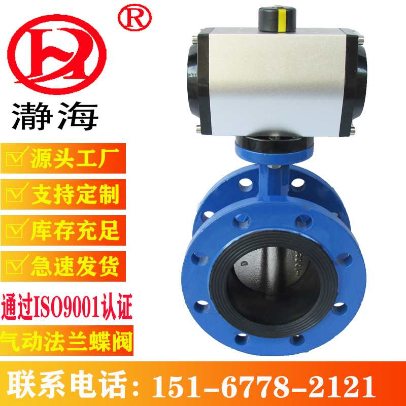 D671X-10Q气动法兰蝶阀