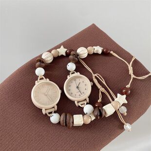 小众原创设计串珠星星手表女高中生学生森系百搭高颜值创意手链表