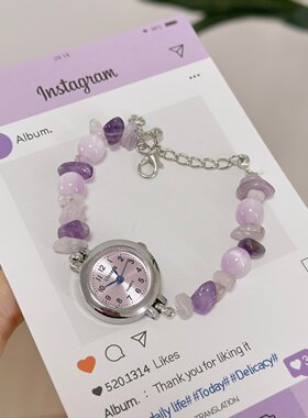 ins韩系甜妹风显白百搭手表女
