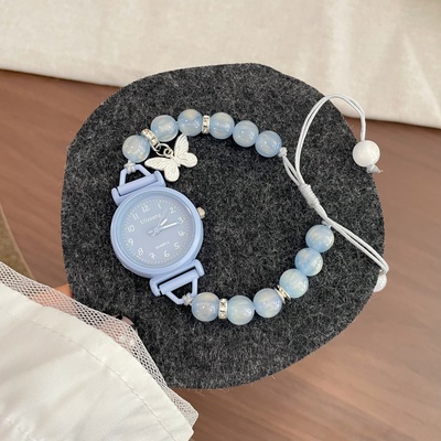 小众设计高颜值编织绳手链手表女