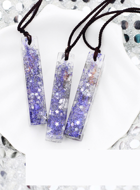 紫水晶项链专注白水晶学生