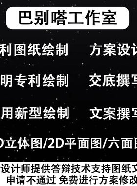 发明实用外观专利2D/3D六面图