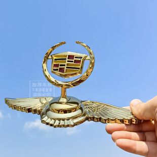 凯迪拉克车标立标SRX ATSL卡迪拉克汽车金属飞鹰车标车窗侧标翅膀