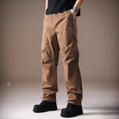 休闲速干运动伐木直筒长裤 高端美式 新款 工装 户外防水冲锋裤 男秋季