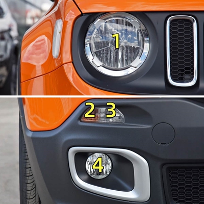 适配广汽菲克JEEP吉普自由侠前大灯远近光灯日行灯倒车镜转向灯泡