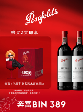 奔富BIN389红酒马年生肖礼盒装送礼进口赤霞珠葡萄酒官方正品行货