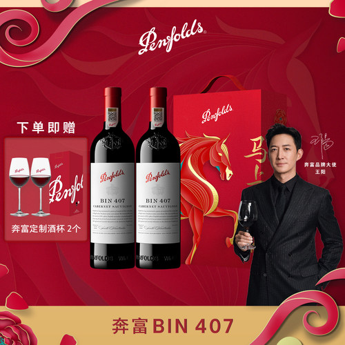 奔富BIN407红酒礼盒官方正品行货