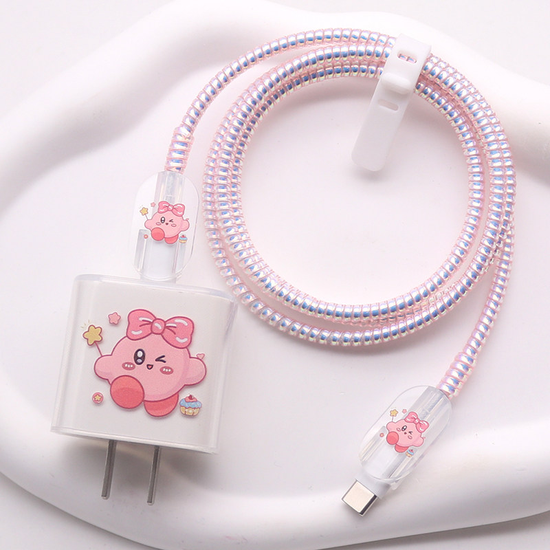 适用苹果16Promax数据线保护套15充电器20W快充头软壳14防折断裂