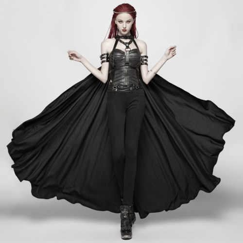 ╋魔叹╋PUNKRAVE朋克哥特GOTHIC暗黑女王大斗蓬舞台表演装 WY968