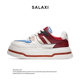 莎莱茜秋冬新款 拼色设计百搭厚底休闲鞋 女时尚 Salaxi 低帮板鞋 男