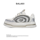 Salaxi 男 厚底运动休闲鞋 莎莱茜天使之翼重工轻奢板鞋 女百搭时尚