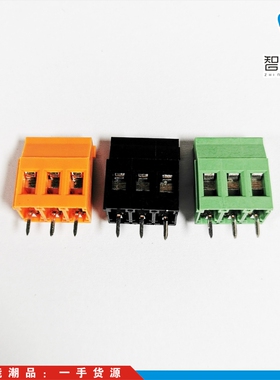 MG129-5.08mm间距2P3P4P桔蓝黑绿色KF螺钉式PCB接线端子铜环保UL