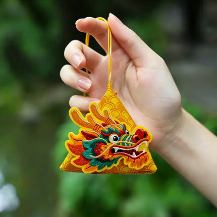 香包香囊端午节中式刺绣三角粽子随身荷包艾草小香袋成品礼品挂件