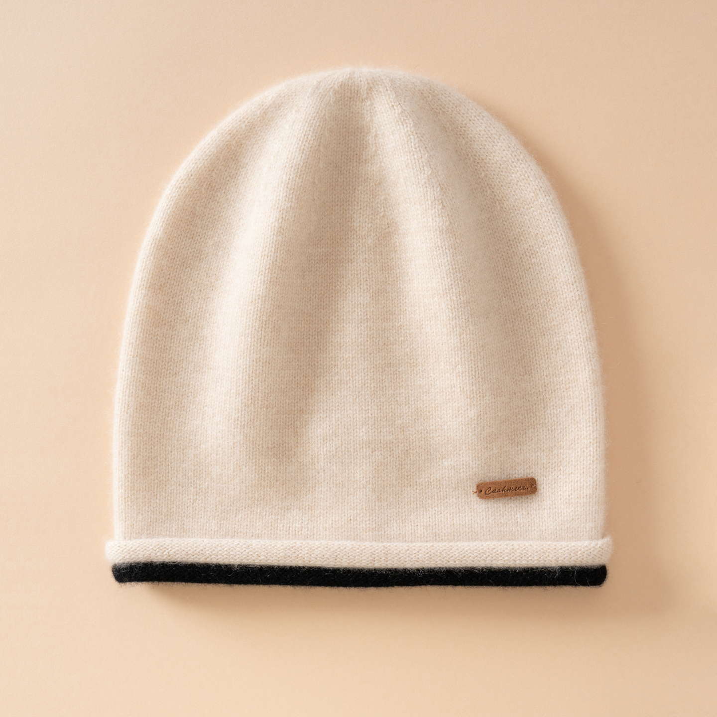 秋冬新款100%纯山羊绒帽子男女同款百搭保暖护耳针织毛线堆堆帽