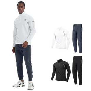 运动套装男跑步健身速干衣外套春夏季2026新款户外骑行登山训练服