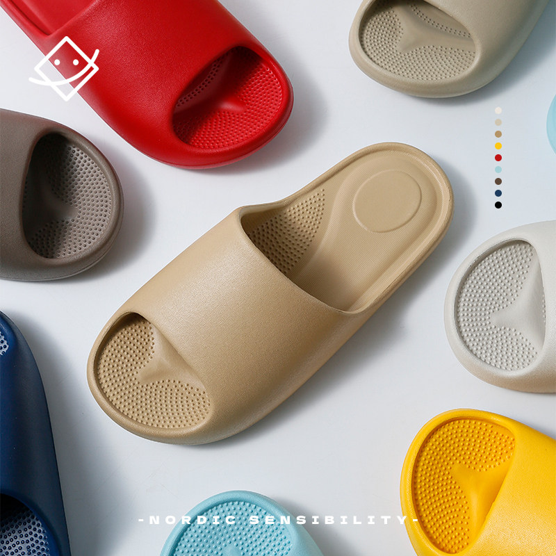 珂缔缘夏季按摩浴室拖鞋女男可爱室内家居沐浴软底防滑洗澡冲凉用