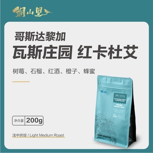 哥斯达黎加瓦斯庄园红卡杜艾黑蜜处理精品手冲冷萃美式纯黑咖啡豆