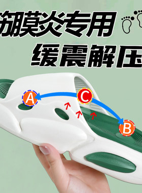 足跟痛拖鞋足底筋膜炎骨刺脚后跟疼专用鞋垫足弓垫支撑脚底矫正器