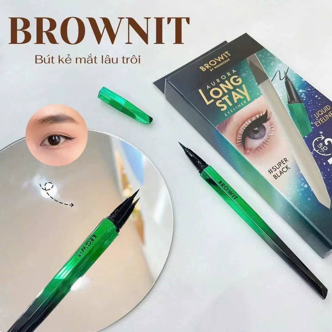 泰国Browit眼线笔持久防水防汗抗晕染易干易上色极细性感黑温柔棕