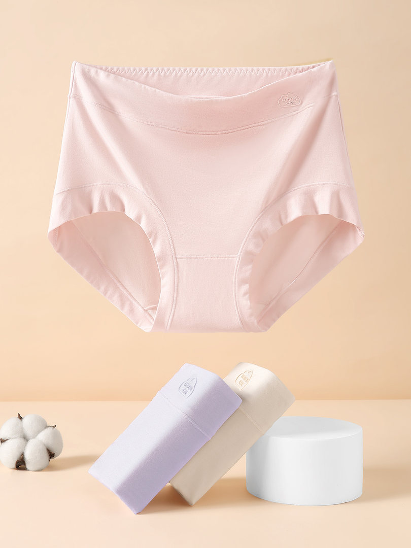 Light pink women’s underwear briefs displayed on a neutral background
