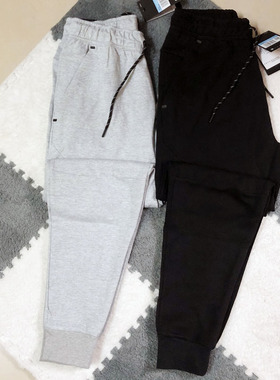 CU4男士针织纯色压胶口袋透气新品运动休闲束脚长裤跑步训练裤496