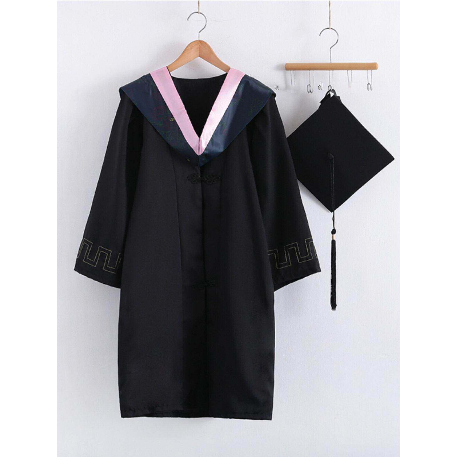 学士服毕业拍照礼服大学生男女班服学院风文理工科学位硕士博士服