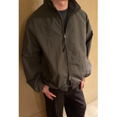 情侣装 ROW风立领廓形纯色简约宽松松弛感夹克秋季 新款 通勤外套男