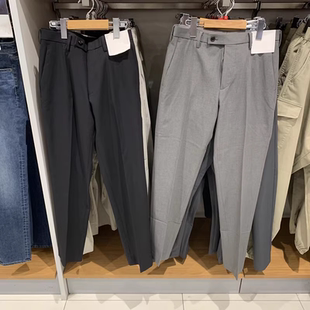 空气感仿毛料西裤 2025易打理快干弹力轻型长裤 470031 男装 试衣间