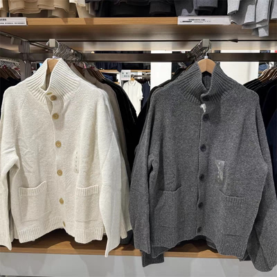 新款季男款休闲宽松针织开衫长袖舒芙蕾毛衣外套469467/480023