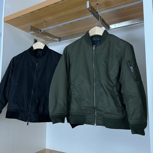 儿童装男女军旅式茄克外套秋冬新品棒球服飞行员夹克棉服455913