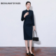 通勤 轻职风商务休闲风旗袍连衣裙极简风修身 时尚 套装