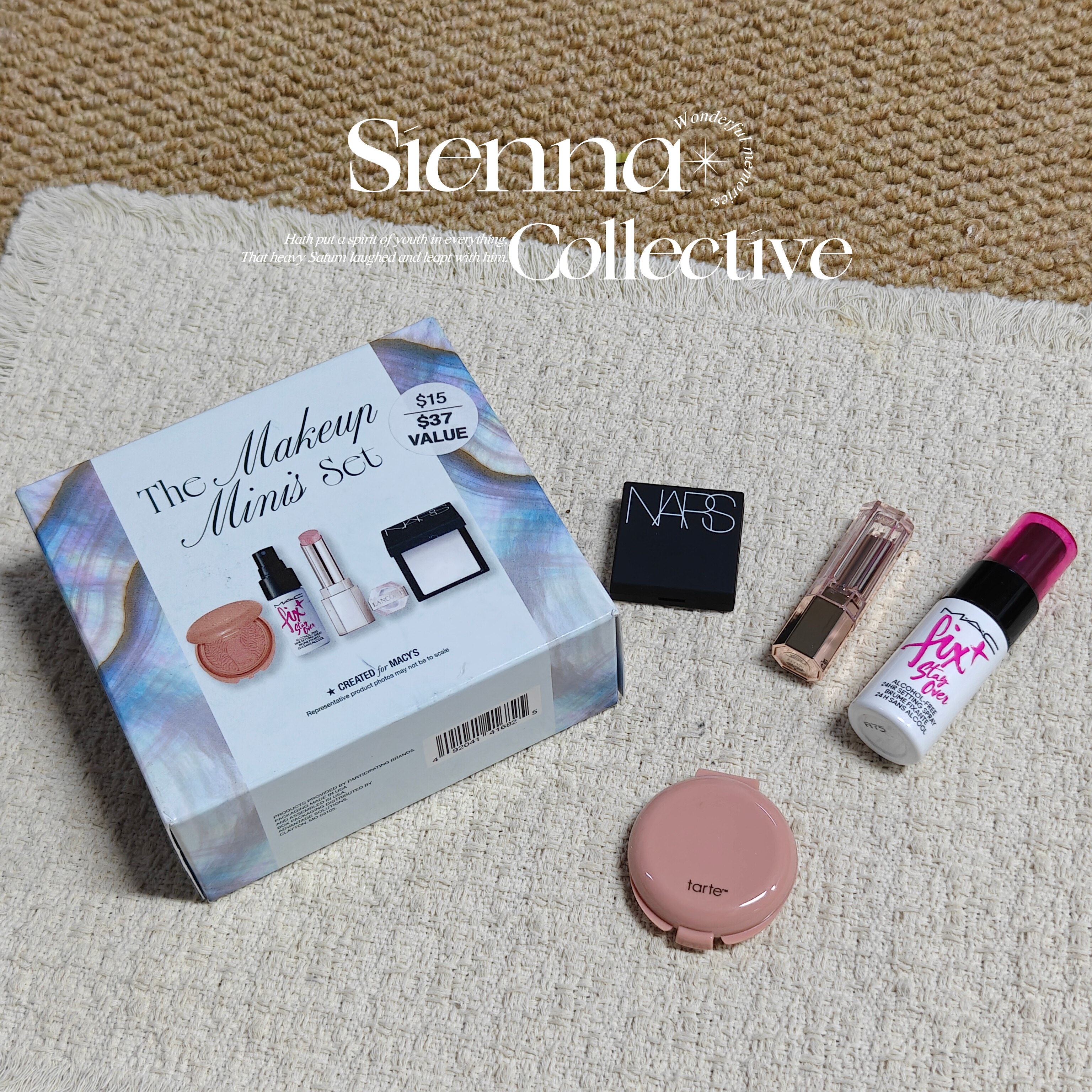 梅西The Makeup Minis Set 彩妆迷你套装腮红+定妆喷雾润唇膏粉饼