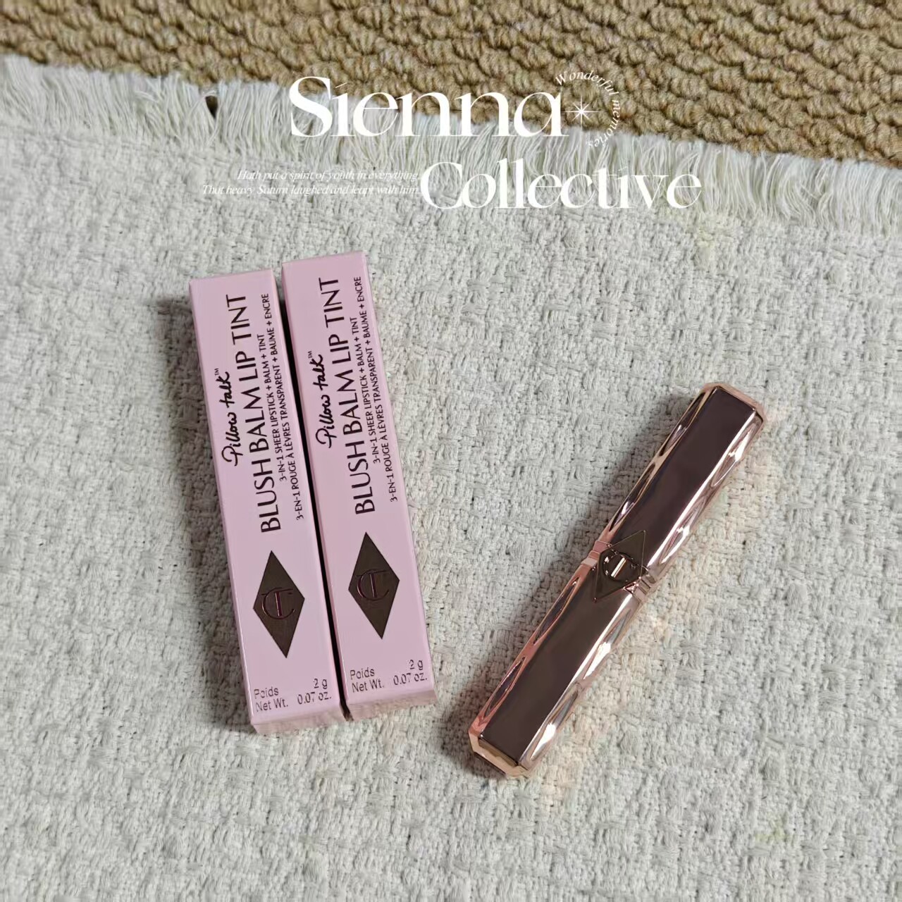 CharlotteTilbury枕边话啵啵唇#BLUSHEDROSE粉豆沙2g(中标)CT口红