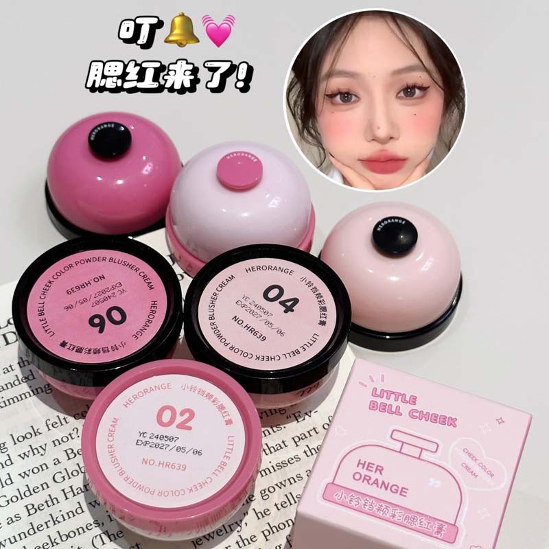 HERORANGE~单色哑光腮红膏土豆泥自然细腻显色持久伪素颜显白胭脂