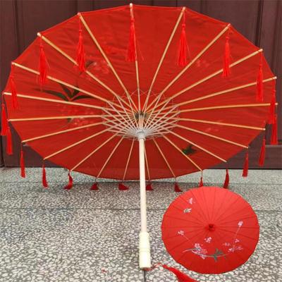 古风旗袍拍照民族广场跳舞伞舞伞