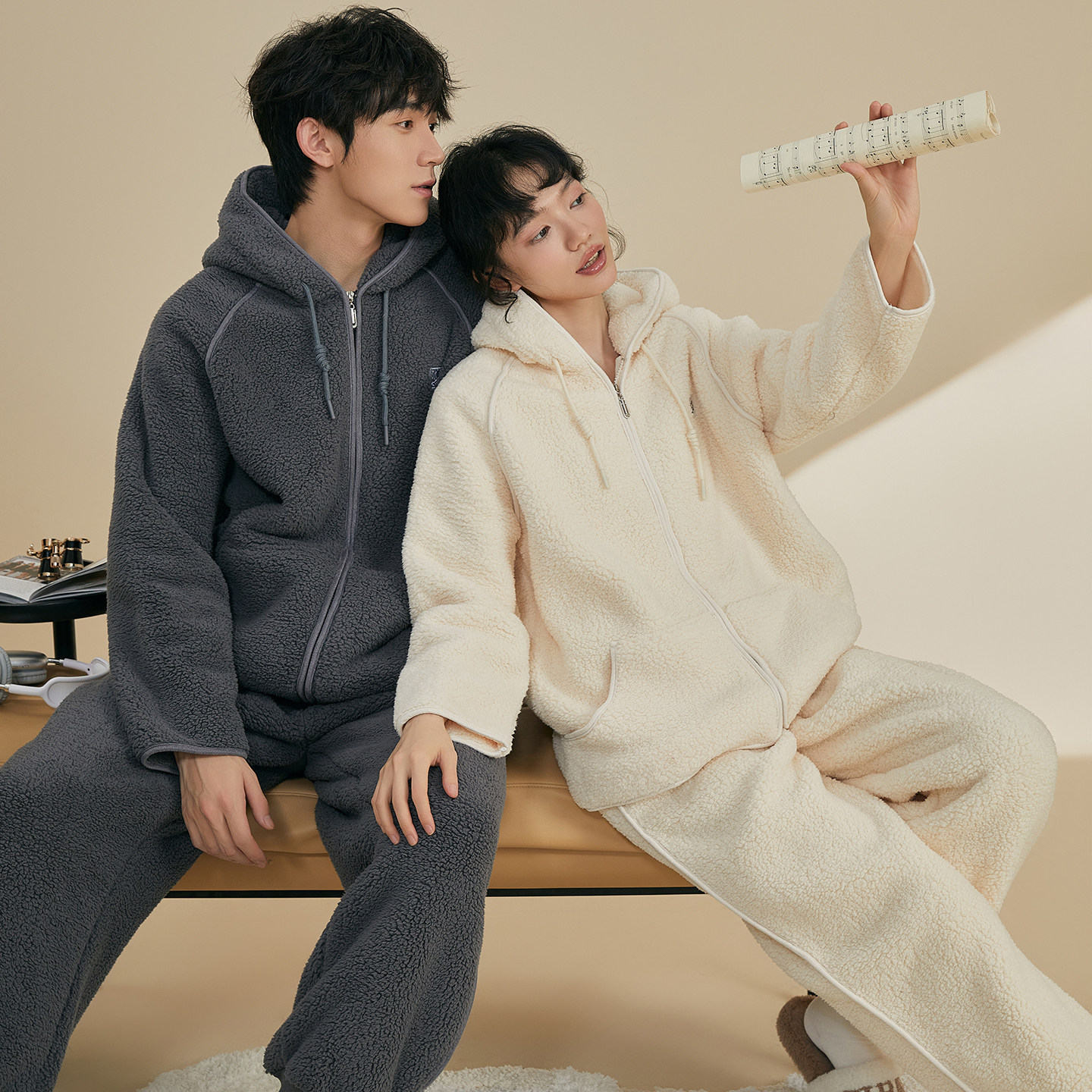 秋冬季珊瑚绒情侣睡衣男女北羔绒多色可外穿加厚保暖家居服套装,女士内衣/男士内衣/家居服,睡衣/家居服套装,淘宝优惠券,粉丝福利购,淘宝优惠卷
