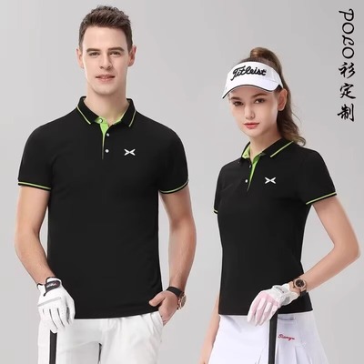小鹏汽车4S店工作服短袖T恤销售顾问工装POLO衫男女定制印字logo