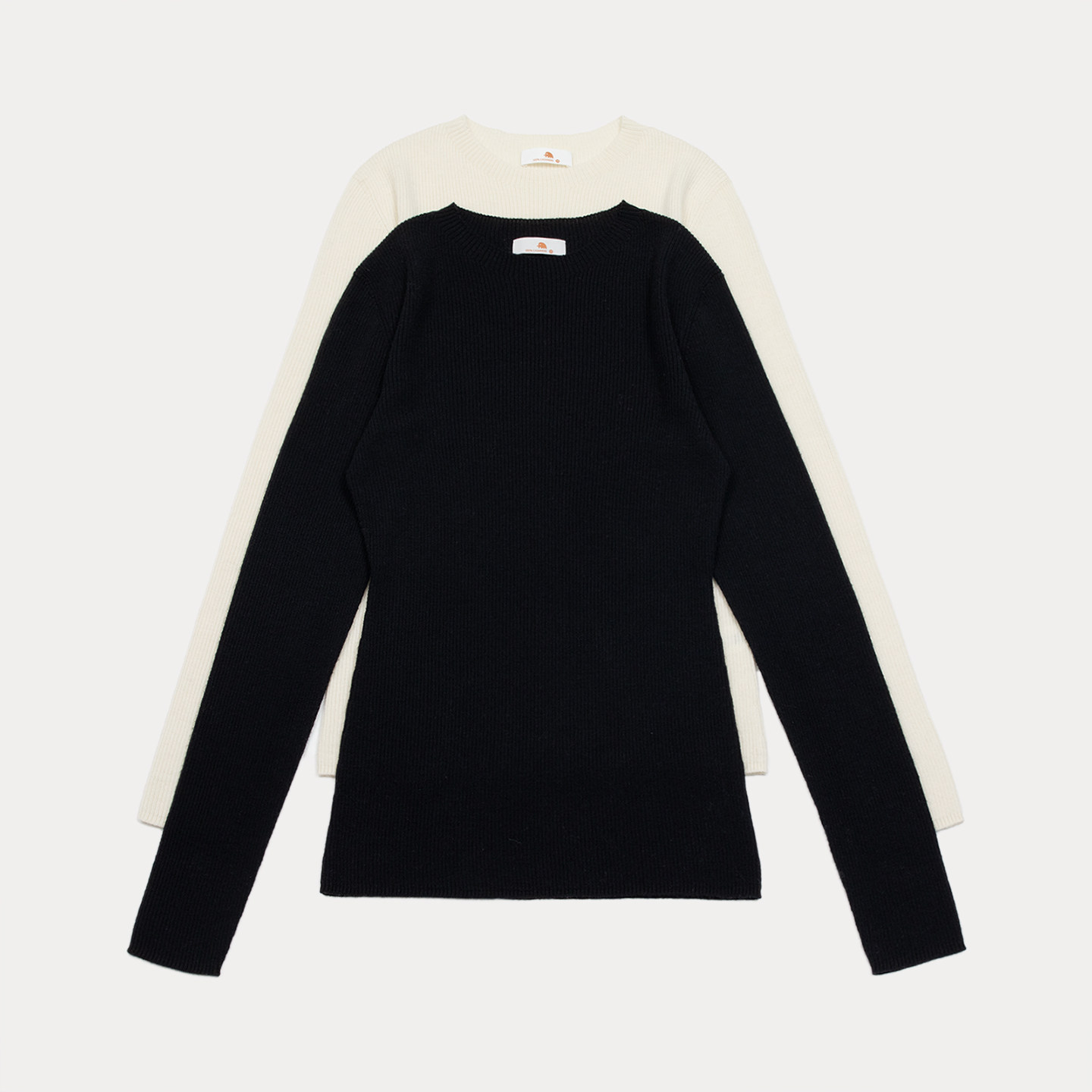 小金象 山羊绒100% 18针轻薄无缝一体成型修身罗纹圆领保暖打底衫