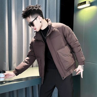 2025新款冬季大口袋棉衣外套男痞帅立领保暖棉袄潮流百搭冬装棉服