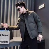 棉衣男士 冬季 潮牌痞帅立领工装 时尚 潮流简约日常百搭加厚棉服 新款