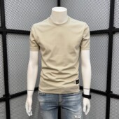 时尚 夏季 体恤上衣 2026新款 休闲圆领半袖 潮流简约百搭短袖 t恤男士